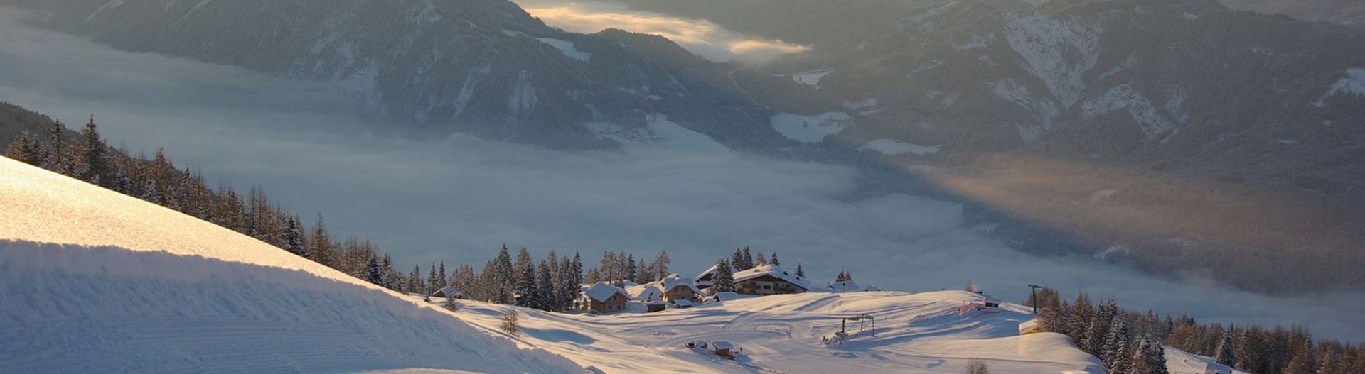 Die Emberger Alm im Winter